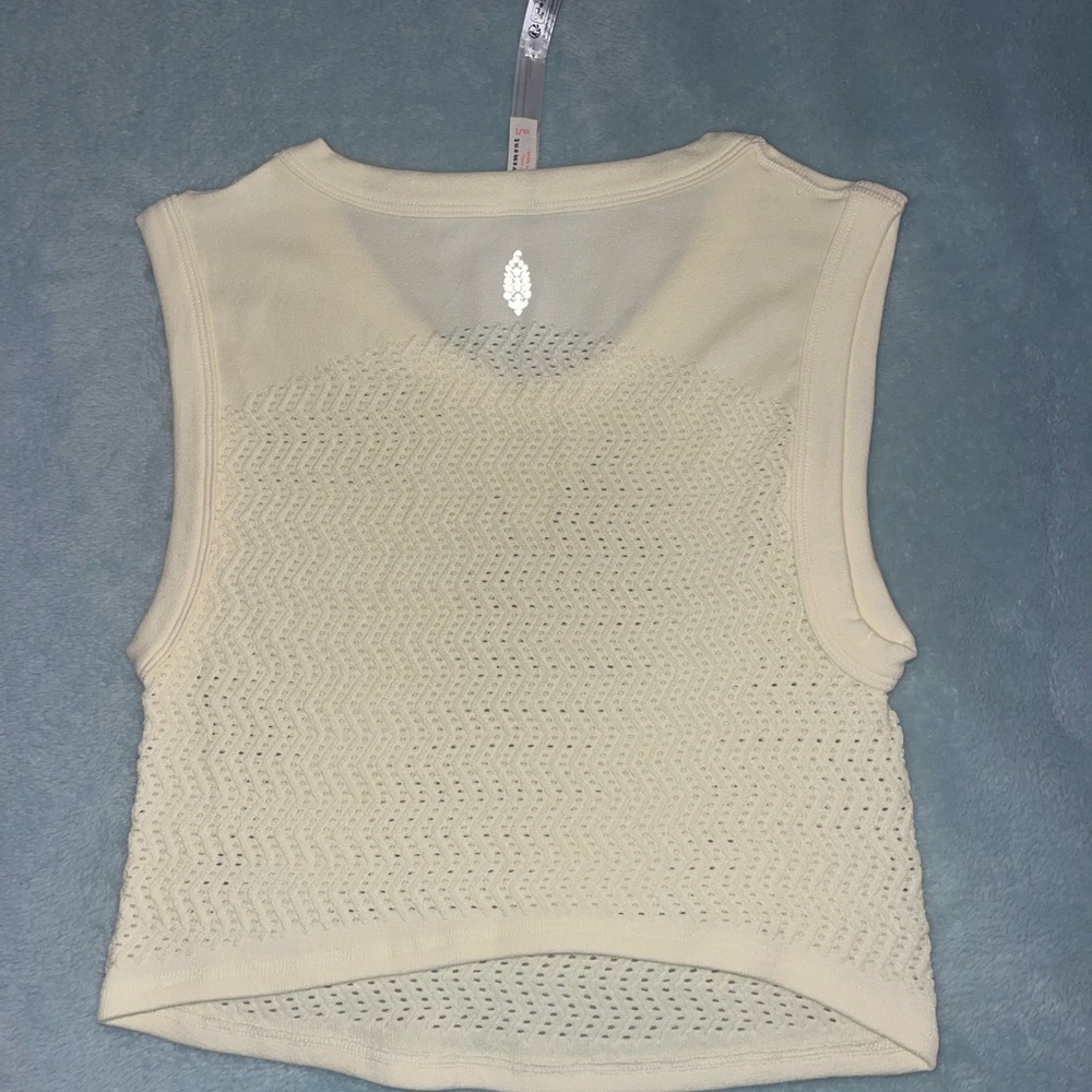 NEW FP movement open knit crop tank
